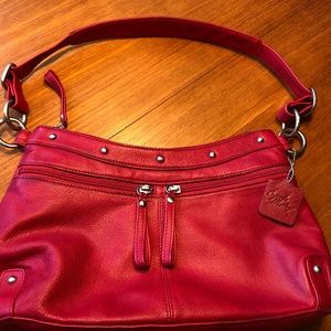 Osgood Marley Red Leather Shoulder Bag